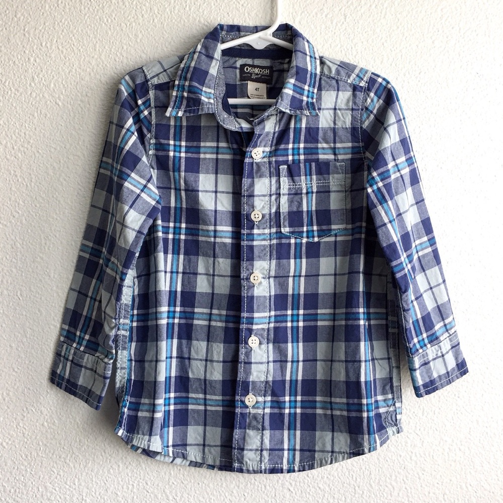 Boys plaid long sleeve